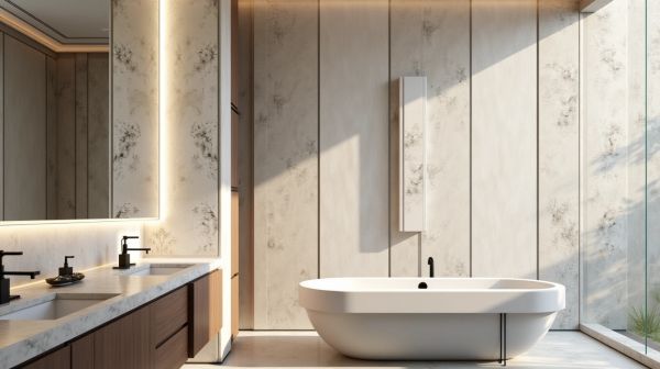 Salle de bain : sélection de panneaux muraux alliant style et fonction